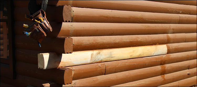 Log Home Damage Repair  Powhatan County, Virginia