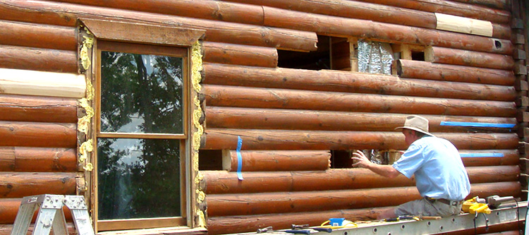 Log Home Repair Powhatan County, Virginia